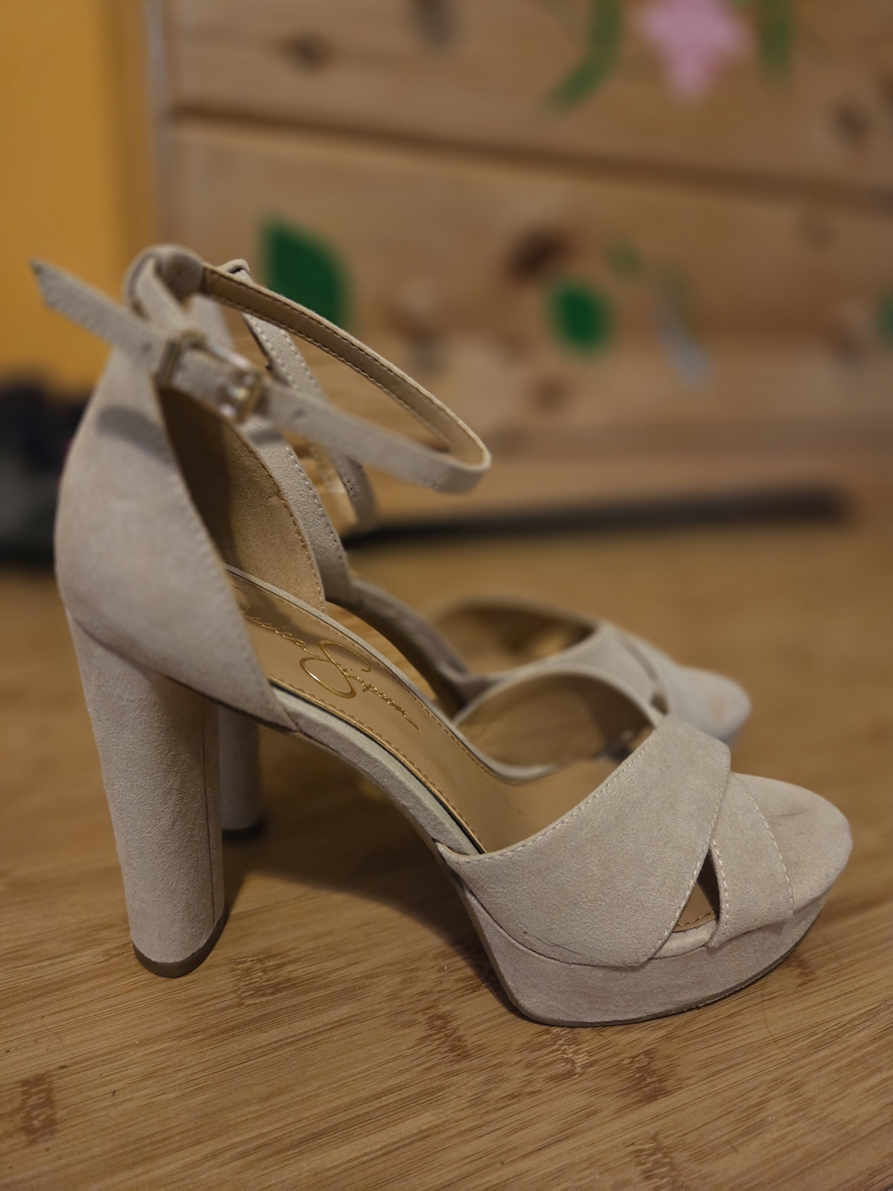 Jessica Simpson Suede Platform Heels